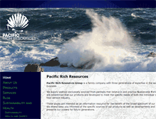Tablet Screenshot of pacificrichresources.com